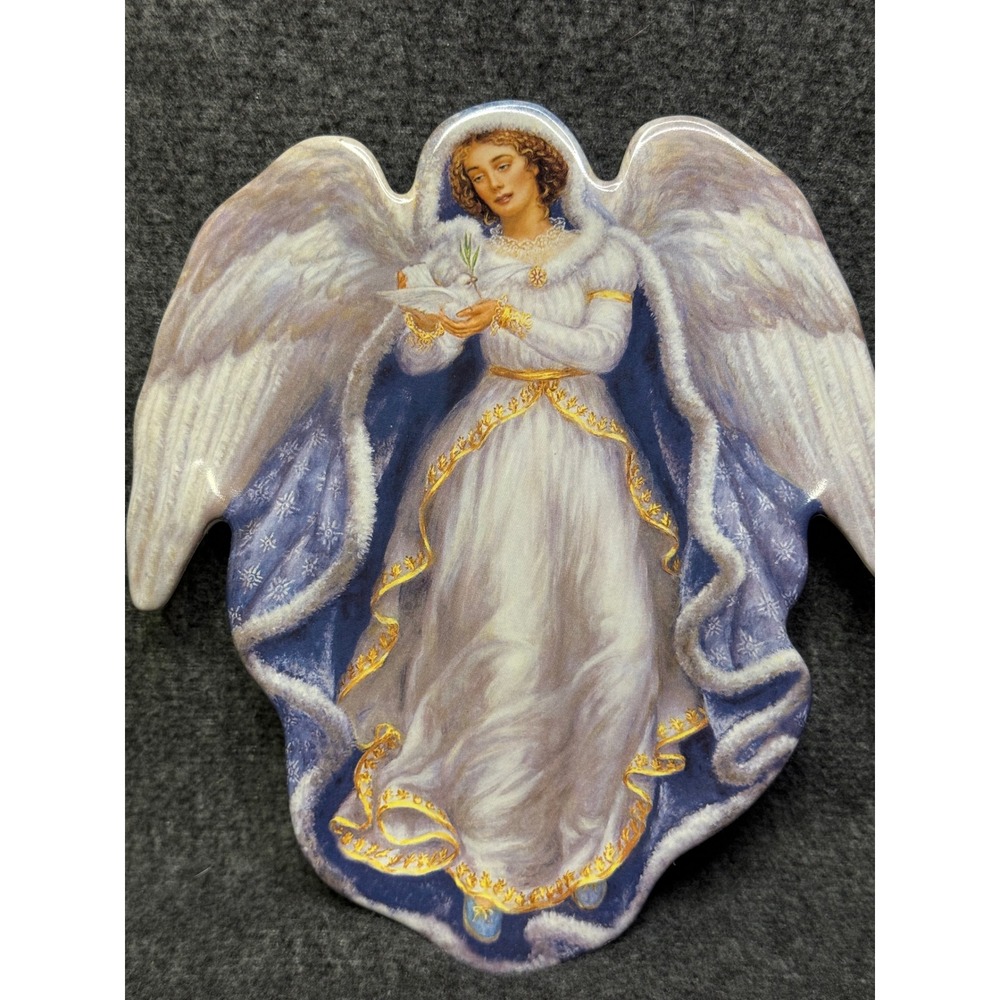 Bradford Exchange Winters Majesty Angel Plate Edgar Jerins 1997 1043A Vintage